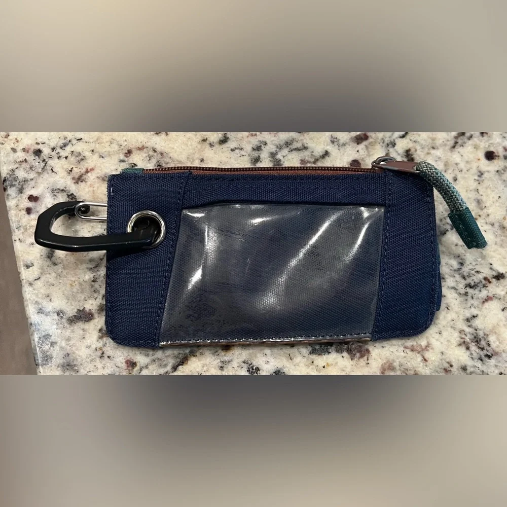 KAVU Blue and Green Phone Holster with Carabiner